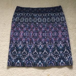 J Jill floral pattern skirt
